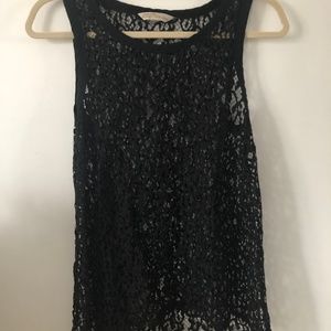 Black Mesh top
